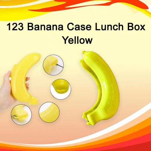 0123 Banana Case Lunch Box Yellow