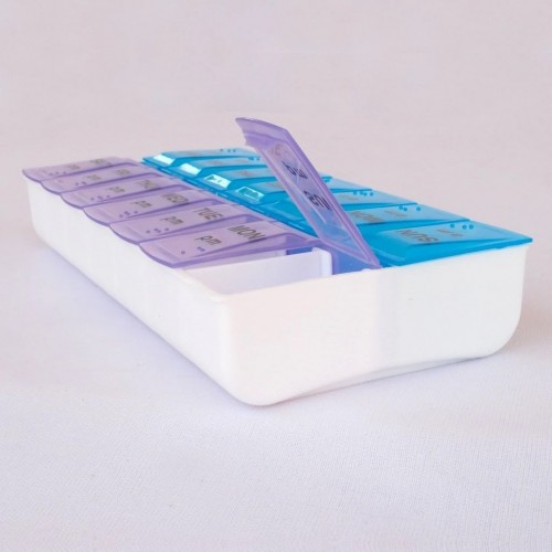 0397 Tablet Pill Organizer Box With Snap Lids
