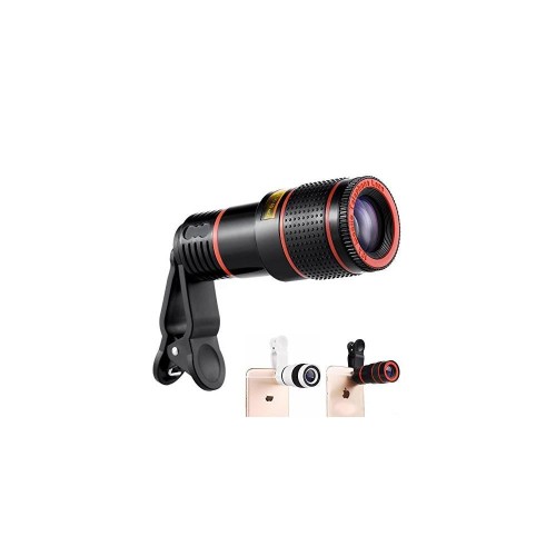 0319 Clip-on 8X Optical Zoom Telescope Phone Camera Lens