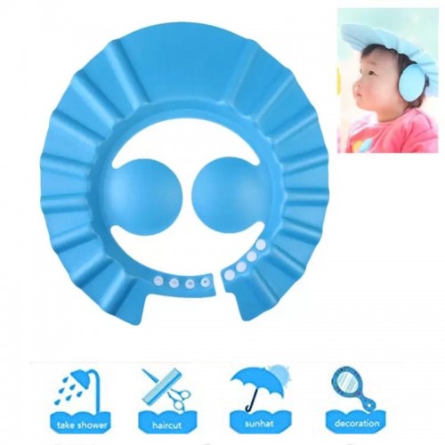 0378 Adjustable Safe Soft Baby Shower cap