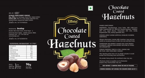 0046 Effete Hazelnuts Chocolate (96 Gms)